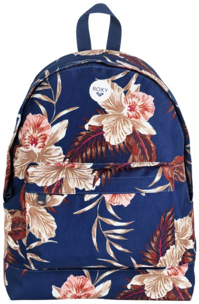 Roxy Navy Floral Backpack with Pencil Case. Roxy Navy Floral Backpack with Pencil Case.